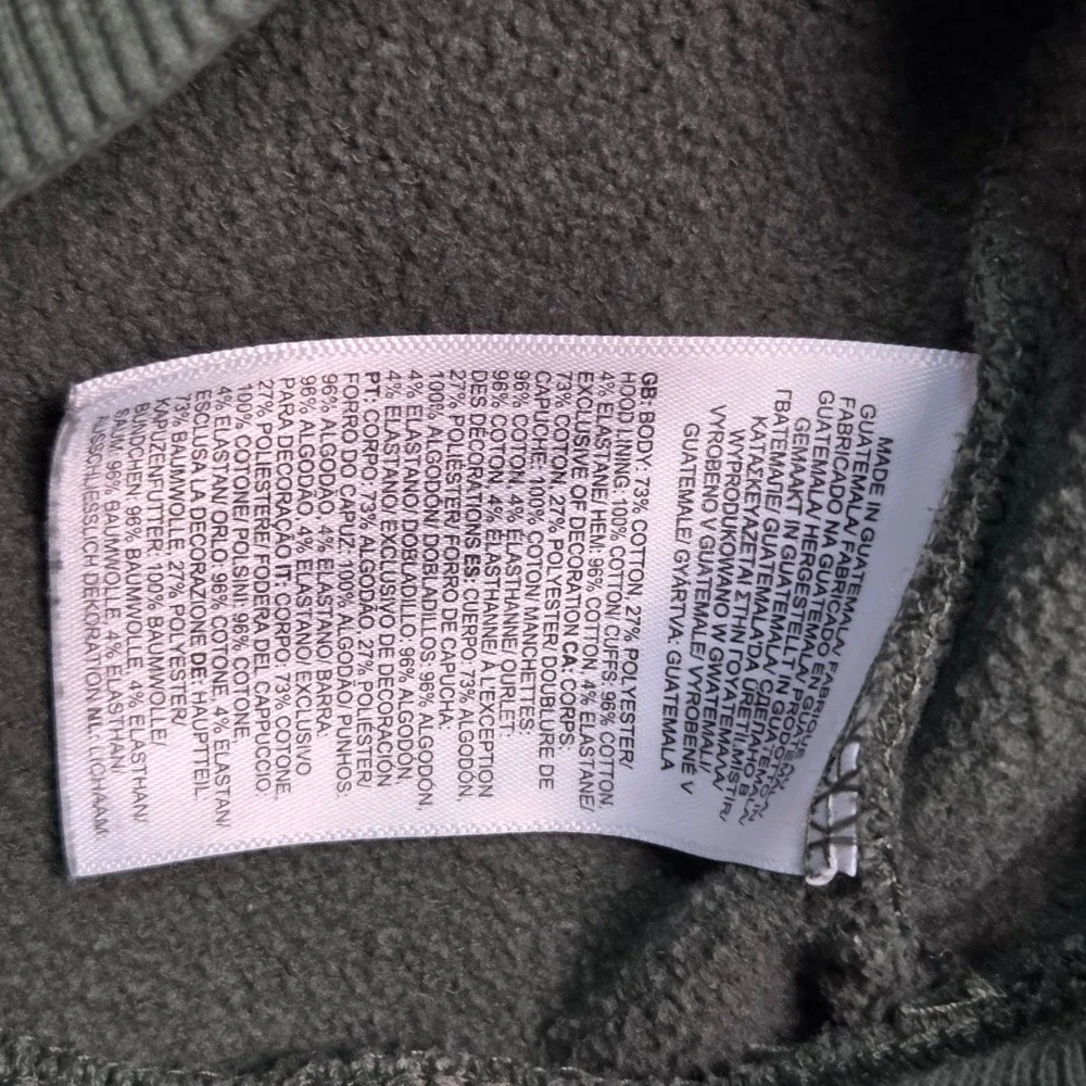 The North Face Hoodie Mens XL Green Half Dome Logo Pullover Fleece Sweatshirt